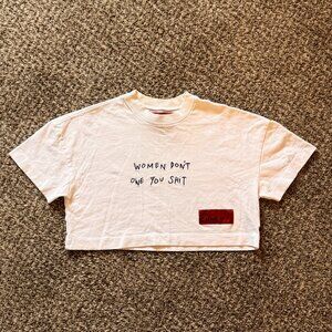 CHNGE | Cropped Feminist T Shirt XXS